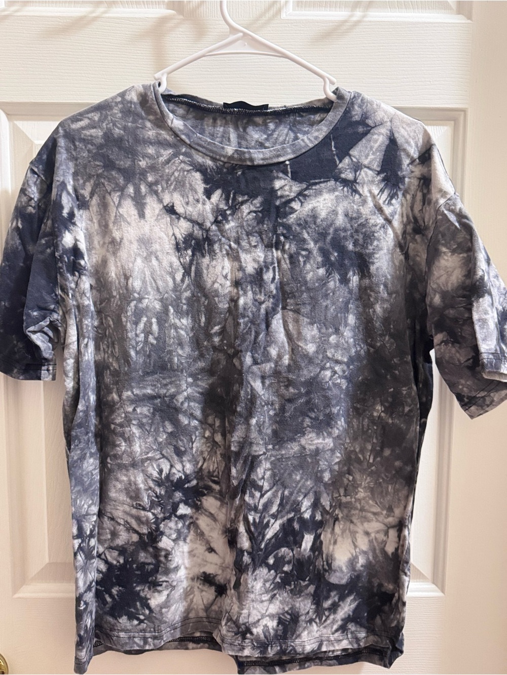 Tie-Dye Short Sleeve T-Shirt - Black & White